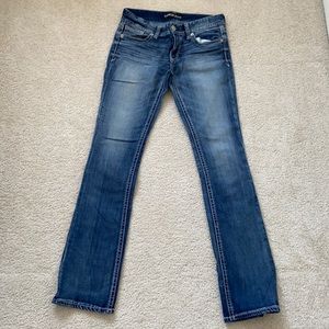 Express jeans Stella barely boot lowrise. Size 6L